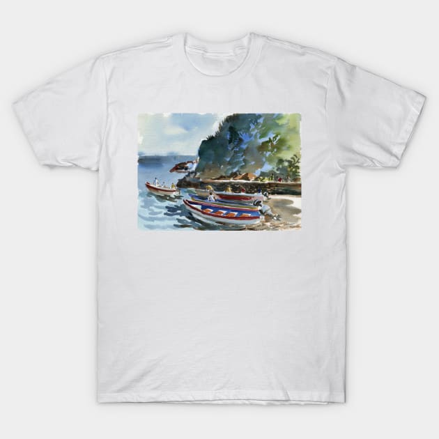 Launching at Choroni Beach T-Shirt by CheezeDealer